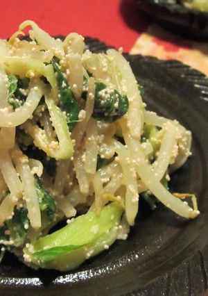 青梗菜ともやしのタラコ中華炒め-レシピのメイン写真