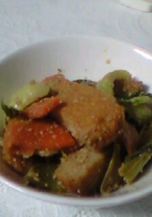 薩摩揚げの野菜ゴマ炒め-レシピのメイン写真