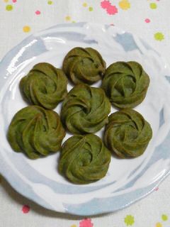 超速攻☆抹茶ハニーの絞り出しクッキー♪-レシピのメイン写真