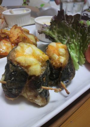子供も大好き☆鯖の卵クルクル竜田揚げ-レシピのメイン写真