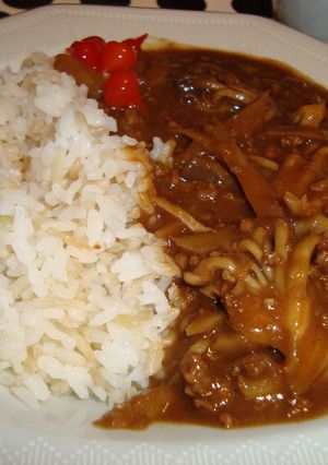 しめじ＆ごぼうカレー-レシピのメイン写真