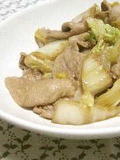 豚肉と白菜の生姜焼き風♪-レシピのメイン写真
