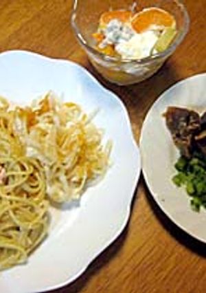 柿サラダ（さっぱりオリーブオイル風味）-レシピのメイン写真