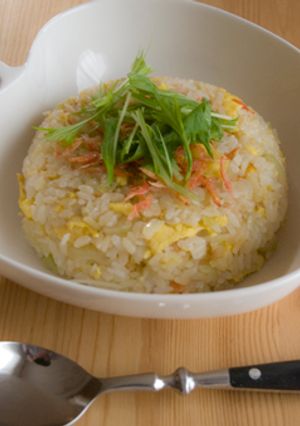 ほんのり甘い？野沢菜シャキシャキ炒飯-レシピのメイン写真