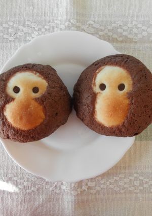さるのココアメロンパン-レシピのメイン写真