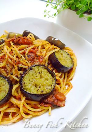 とろーりナスとベーコンのトマトパスタ♥-レシピのメイン写真
