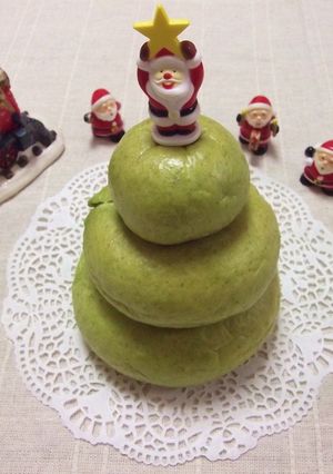 小松菜ベーグルでクリスマス-レシピのメイン写真