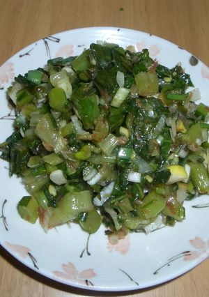 あつあつご飯にのせて　野沢菜ネギおかか-レシピのメイン写真