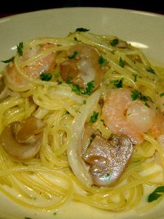 海老とマッシュルームのクリームパスタ-レシピのメイン写真