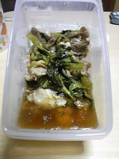 小松菜と豚バラの簡単煮-レシピのメイン写真