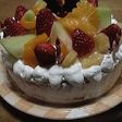 フルーツいっぱいのクリスマスケーキ☆