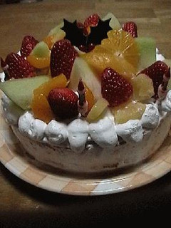 フルーツいっぱいのクリスマスケーキ☆-レシピのメイン写真