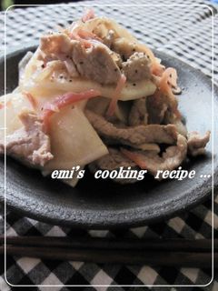 簡単♪かぶと豚肉の紅生姜炒め-レシピのメイン写真