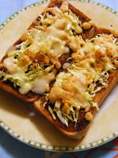 お好み焼き風トースト-レシピのメイン写真
