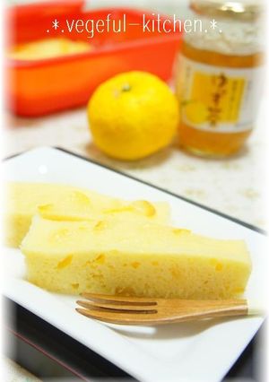 ルクエ×ゆず茶deもっちり♪ゆずケーキ-レシピのメイン写真