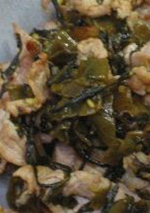 高菜の豚肉炒め-レシピのメイン写真