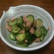 きゅうりとツナのポン酢和え