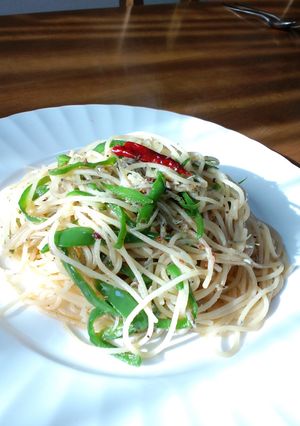 小女子と酒盗のパスタ-レシピのメイン写真