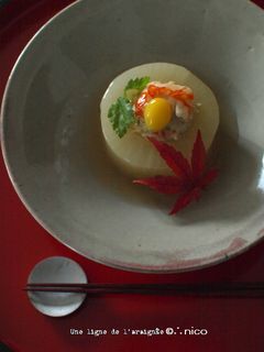 大根の海老つくね詰め煮。-レシピのメイン写真