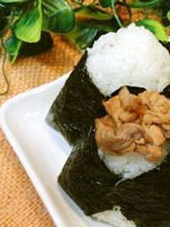 ☆旦那さんの好物!お肉炒めdeおにぎり☆-レシピのメイン写真
