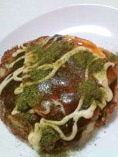 ジューシーひき肉でお好み焼き♪-レシピのメイン写真