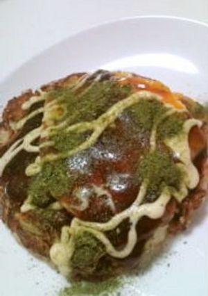 ジューシーひき肉でお好み焼き♪-レシピのメイン写真