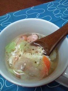 シリコンスチーマーで☆とろ~り野菜スープ-レシピのメイン写真