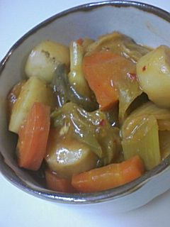 甘辛がおいしい♪里芋の味噌キムチ煮-レシピのメイン写真