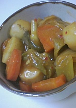 甘辛がおいしい♪里芋の味噌キムチ煮-レシピのメイン写真