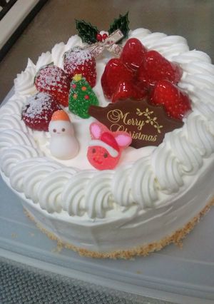 米粉スポンジでクリスマスケーキ-レシピのメイン写真