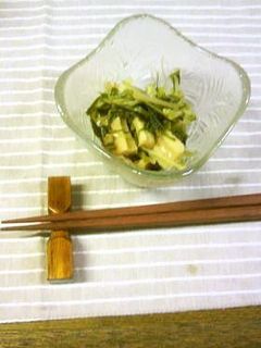 水菜とちくわ【簡単レンジ】3分☆煮もの-レシピのメイン写真