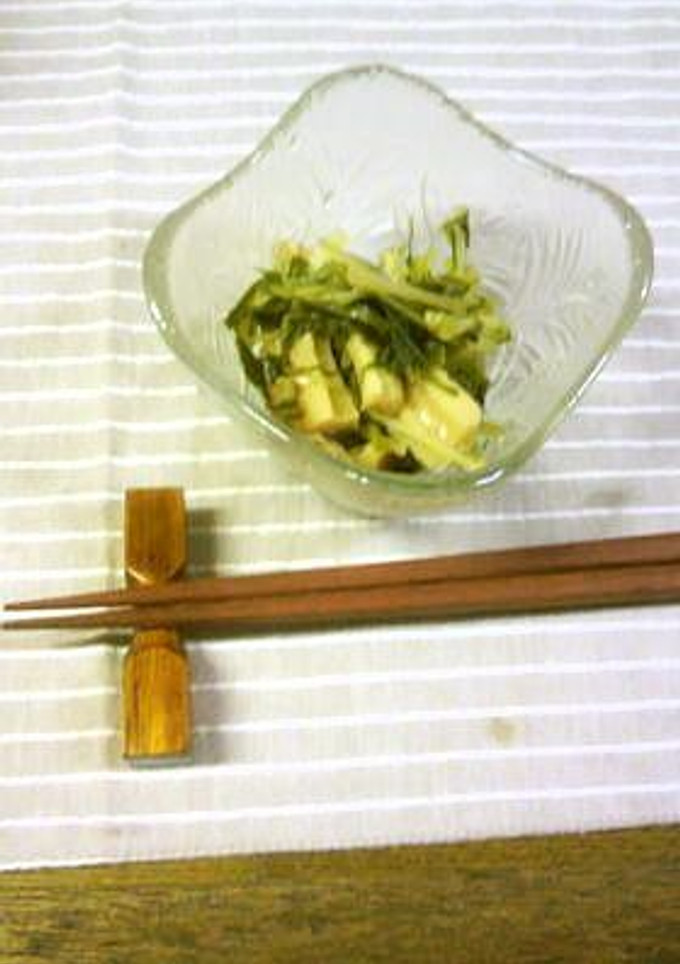 水菜とちくわ【簡単レンジ】３分☆煮もの-レシピのメイン写真