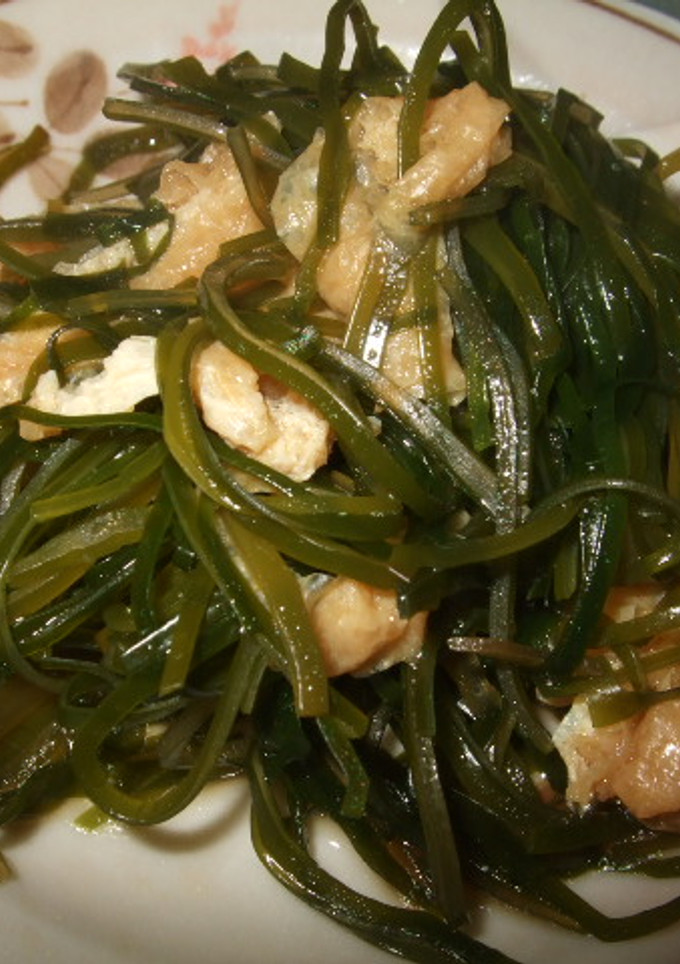 切り昆布と油揚げのさっと煮物-レシピのメイン写真