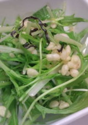 水菜サラダ-レシピのメイン写真
