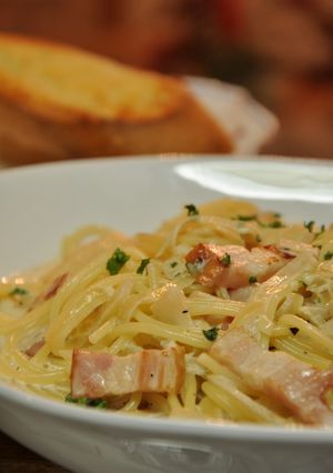 ベーコンの♪クリームパスタ-レシピのメイン写真