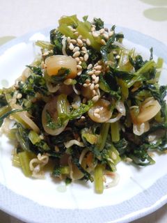 ゴマじゃこかつおの入った大根葉の炒り煮-レシピのメイン写真