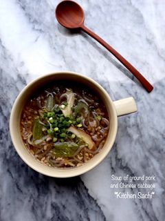 白菜と豚ひき肉のとろぉ~りスープ-レシピのメイン写真