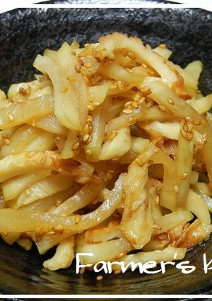 【農家のレシピ】大根とちくわの甘辛炒め-レシピのメイン写真