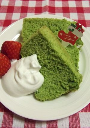 ノンオイル小松菜シフォン-レシピのメイン写真