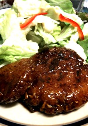 超簡単　マクロビ　照り焼きハンバーグ-レシピのメイン写真
