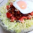 チリコンカンで!ベジタリアンのタコライス