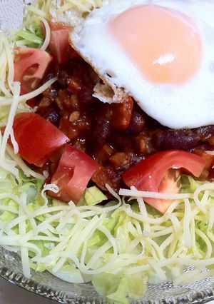 チリコンカンで！ベジタリアンのタコライス-レシピのメイン写真