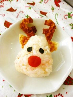 赤鼻のトナカイおにぎり ルドルフ君 -レシピのメイン写真