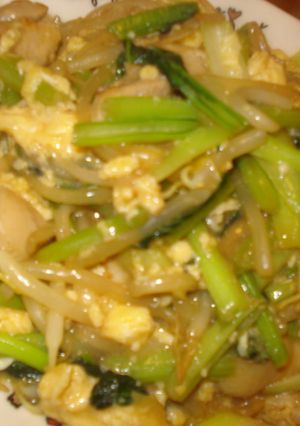 ターサイと卵と豚肉の中華炒め-レシピのメイン写真