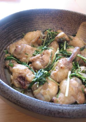 ゆずコショウで手羽元の照り焼き☆水菜入り-レシピのメイン写真