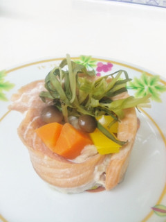 【1個約85kcal】秋鮭の野菜ロール-レシピのメイン写真