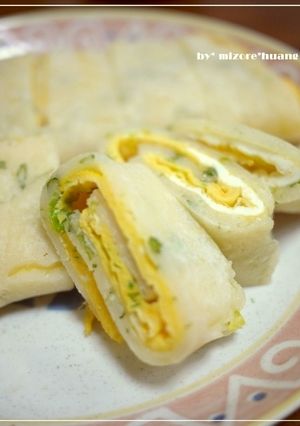 台湾の定番朝食★たまご巻き（蛋餅）-レシピのメイン写真