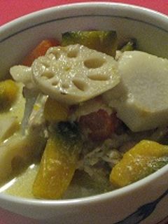 根菜たっぷりカミカミ豆乳スープ★-レシピのメイン写真