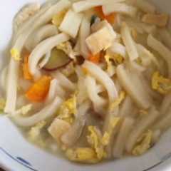 子どもが大好き☆味噌汁ぶっこみうどん-レシピのメイン写真