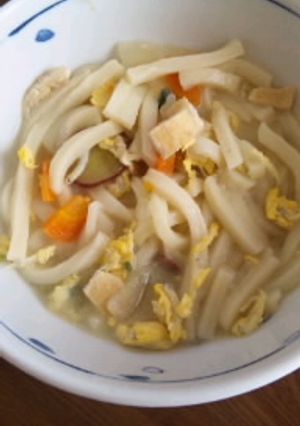 子どもが大好き☆味噌汁ぶっこみうどん-レシピのメイン写真
